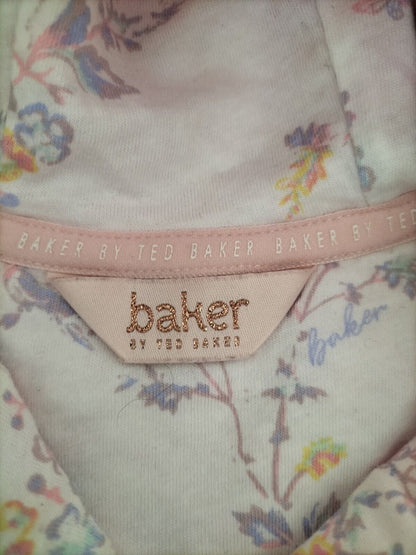 Ted Baker Baby Girl Pink Cotton Pockets Long Sleeve Snap Hoodie Size 18-24 Month