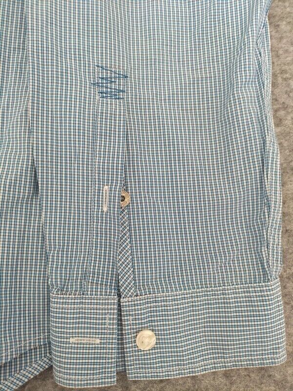 HUGO BOSS Mens Blue Slim Fit Long Sleeve Casual Button Up Shirt XL