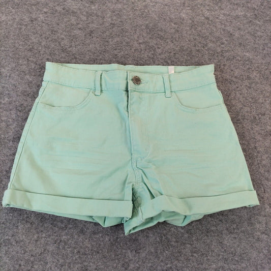 H&M Girls Green CottongPockets Shorts Size 12-13 years