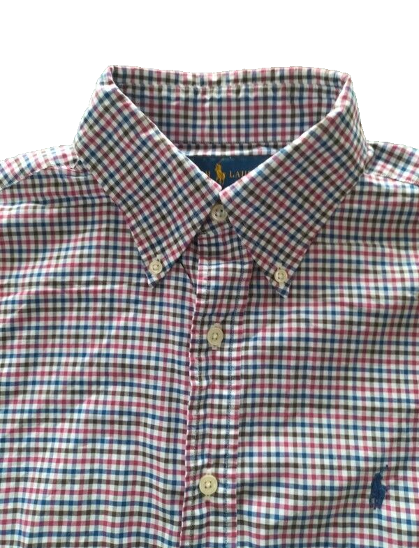 Polo Ralph Lauren Men's Red Long Sleeves Classic Fit Button Up Shirt Size S