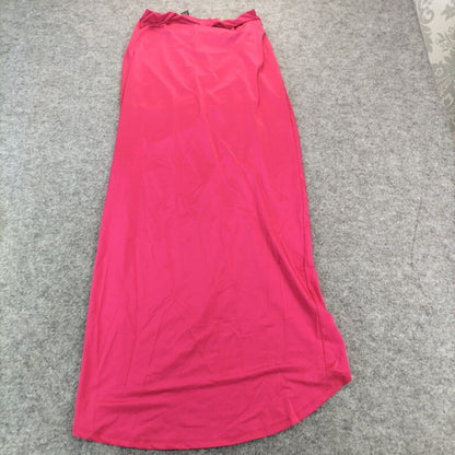 Shien Womens Pink Maxi Skirt Size L