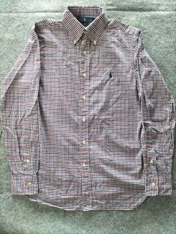 Polo Ralph Lauren Men's Red Long Sleeves Classic Fit Button Up Shirt Size S