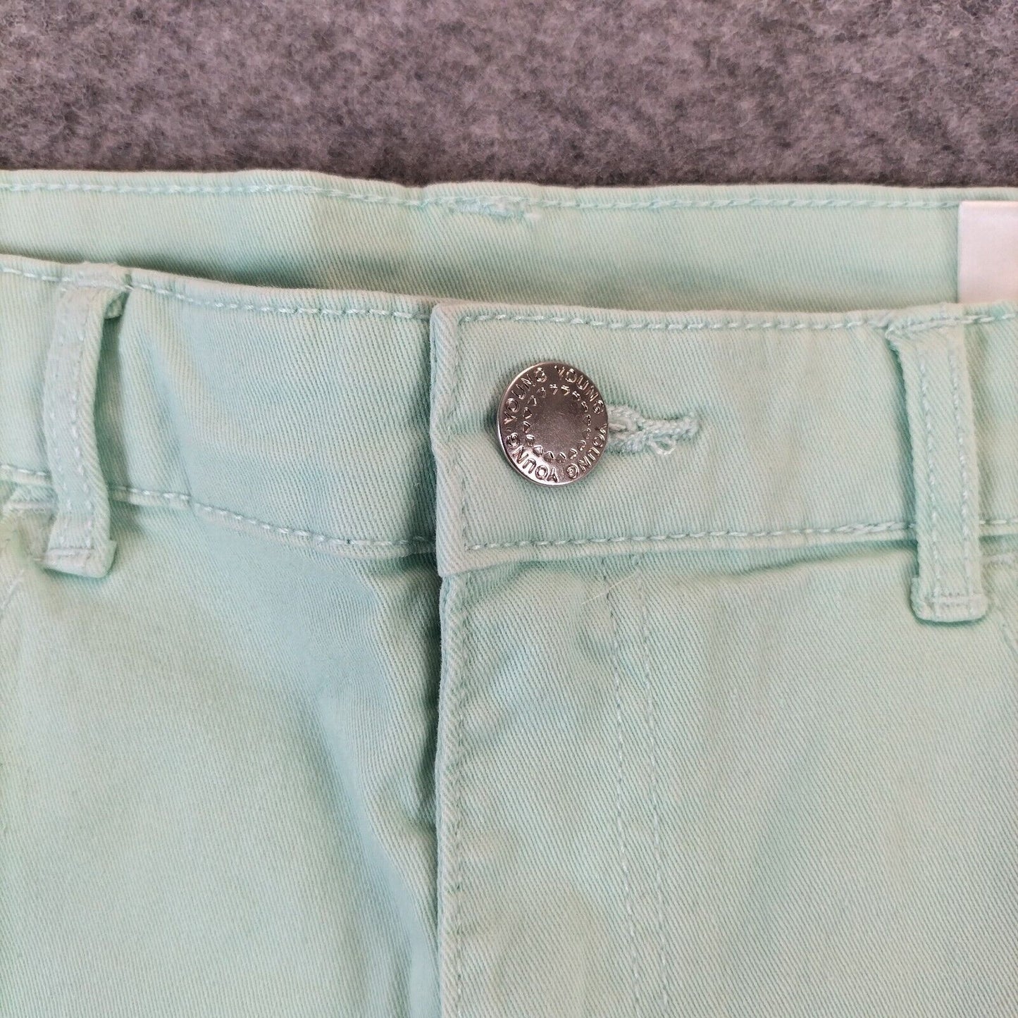 H&M Girls Green CottongPockets Shorts Size 12-13 years