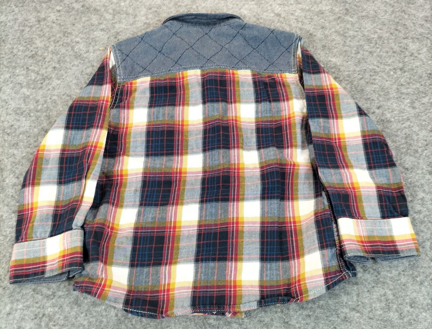 Ted Baker Boys Multicolor Plaid Collared Long Sleeves Button-Up Shirt 2-3 Years