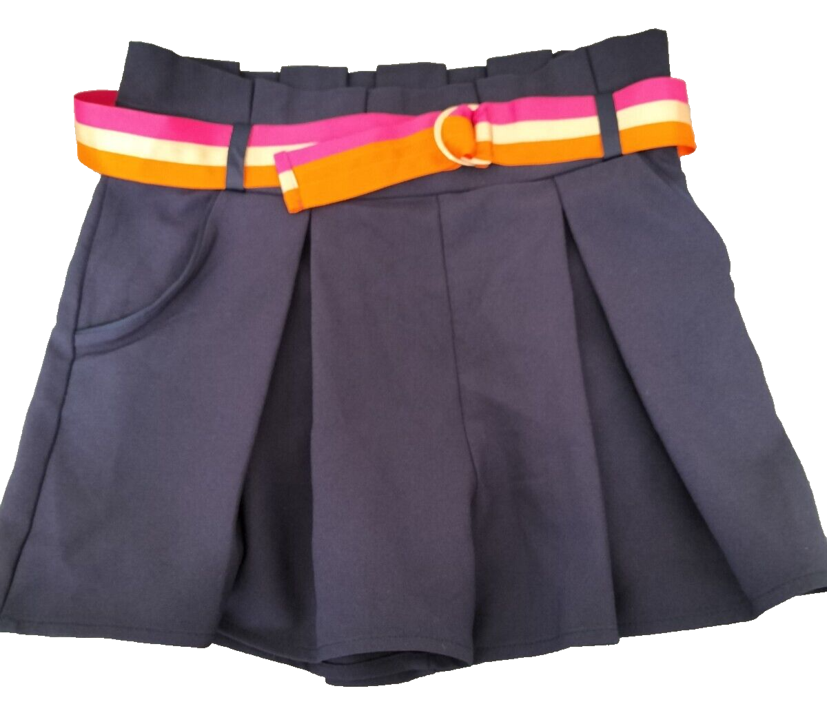 Ted Baker Girls Navy kids Shorts with Pocket and Belt 7 Years