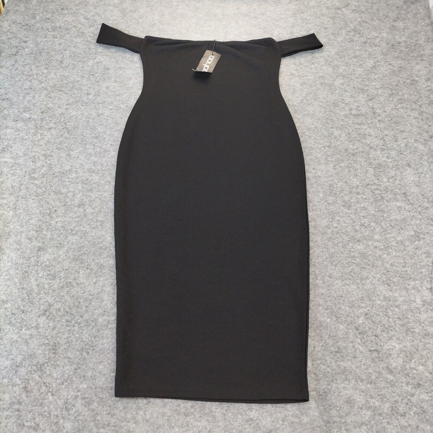 Boohoo Womens Black Sleeveless Bodycon Dress Size 10