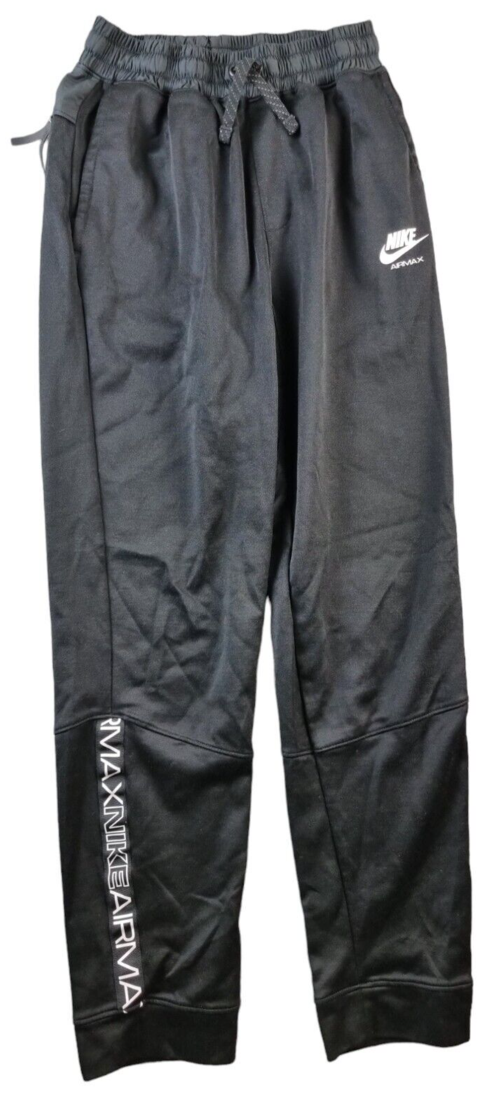 Nike Sportswear Mens Black Cotton Drawstring Straigth Leg Track Jogger Pant Sz XL