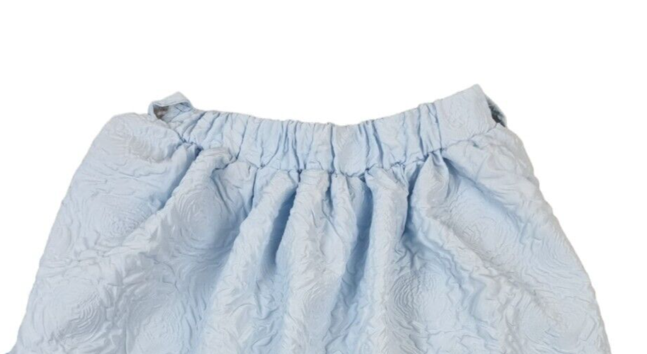 PatPat Girls Sky Blue Polyester Elastic Waist Flare Short Skirt Size 8-9 Years