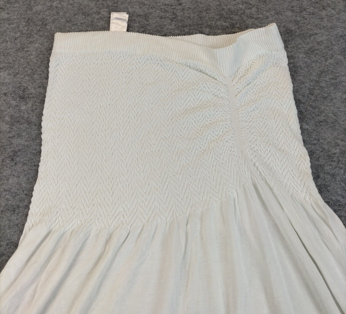 Ocean Club Womens White Modal Pleated Strapless Fit & Flare Short Dress Size S