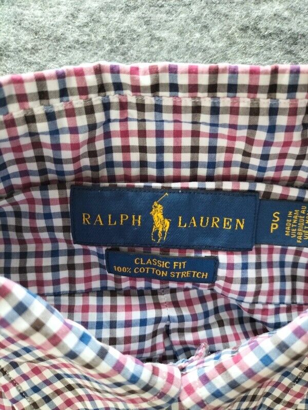 Polo Ralph Lauren Men's Red Long Sleeves Classic Fit Button Up Shirt Size S