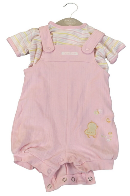 Baby Now Toddler Pink Embroidered My Best Friend 2 Piece Outfits Set Sz Newborn