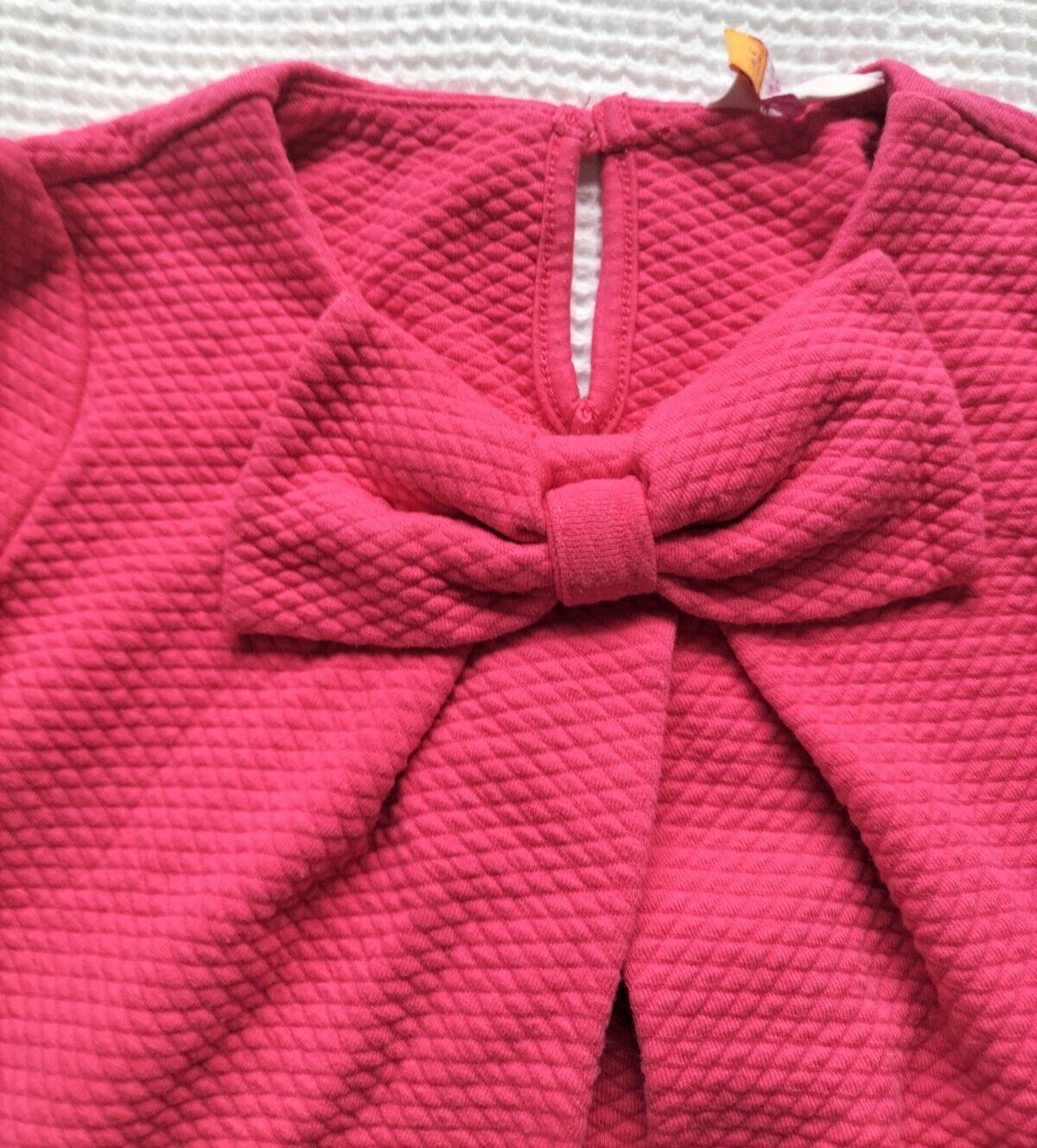 Ted Baker Girls Pink Polyester Bow Crew Neck Long Sleeves Tunic Top Sz 2-3 Years