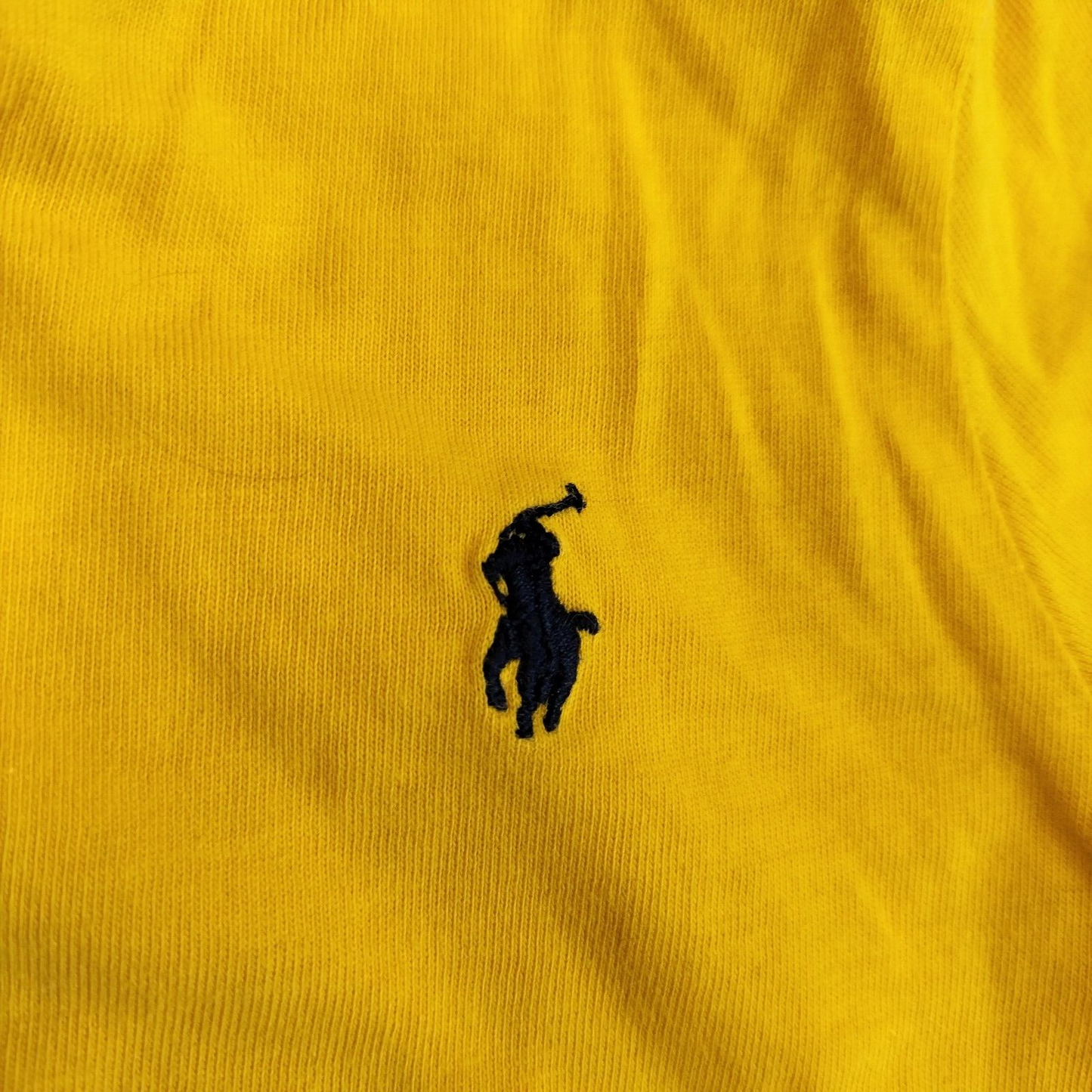 Ralph Lauren Baby Boys Yellow 100% Cotton Crew Neck Short Sleeves T-Shirt Sz 12M