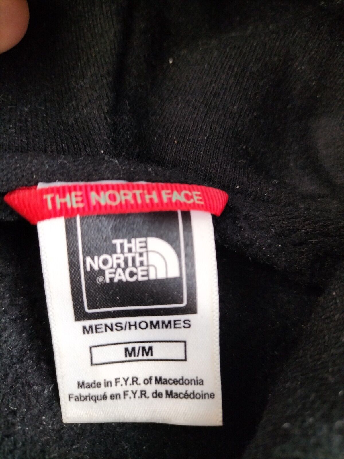 The North Face Mens Black Cotton Outdoor Life Streetwear Long Sleeve Hoodie Sz M