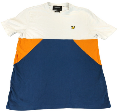 Lyle & Scott Mens White Cotton Crew Neck Short Sleeve Regular Fit T-Shirt Size M