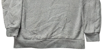 PUMA Mens Grey Cotton Crew Neck Long Sleeve Logo Pullover Sweatshirt Size Small