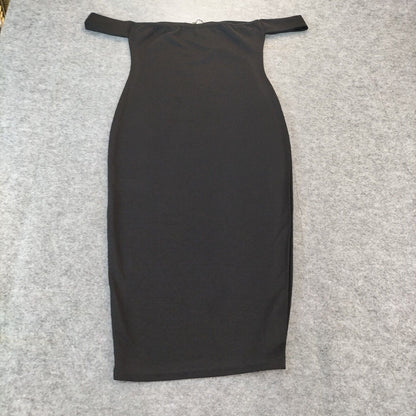 Boohoo Womens Black Sleeveless Bodycon Dress Size 10