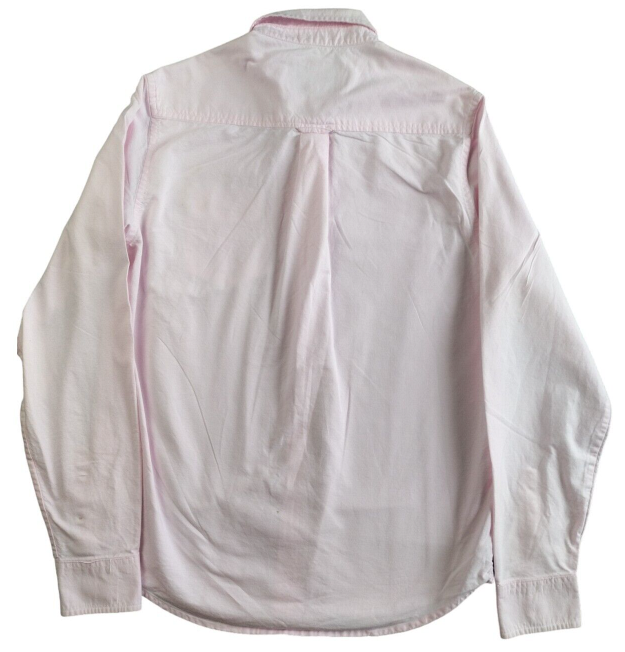 Carhartt Mens Pink Long Sleeve Front Pocket Regular Fit Button Down Shirt Size S