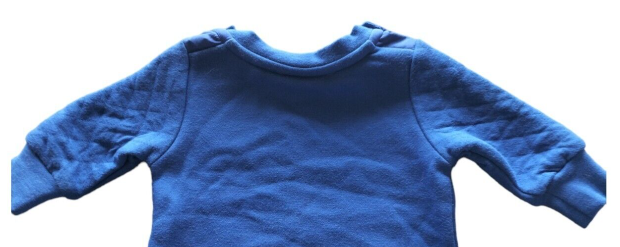 Ted Baker Baby Boys Blue Long Sleeve Pockets Pullover Sweatshirt Size 0-3 Months