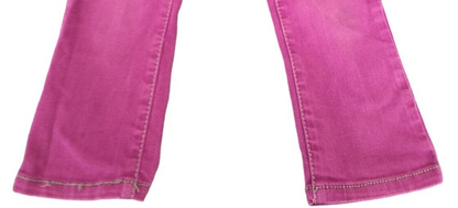 Ted Baker Girls Pink Cotton 5-Pockets Design Stretch Wide Leg Jeans Size 4 Years