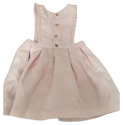 Ted Baker Baby Girl Pink Pleated Polyester Pull On A-Line Dress Size 18-24 Month