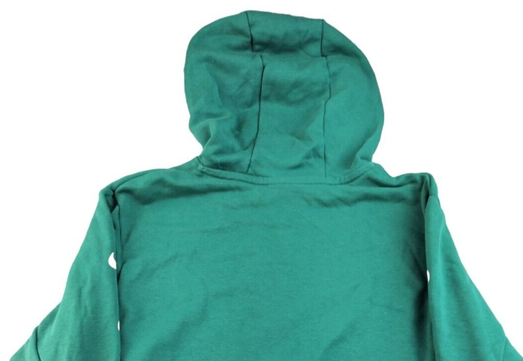 Nike Womens Green Cotton Drawstring Long Sleeve Sportswear Swoosh Hoodie Size S